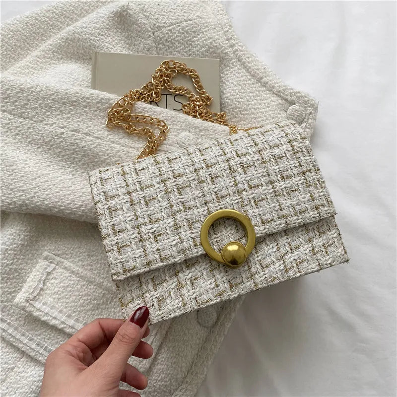 Famous and Vintage Chain Crossbody Bag