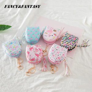 Flamingo Keychain Coin Purse Small Wallet Handbag Pendant Jewelry