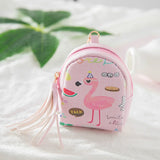 Flamingo Keychain Coin Purse Small Wallet Handbag Pendant Jewelry