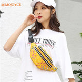 Women's Butterfly Print Fanny Bag Crossbody Chest Phone Purse