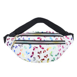 Women's Butterfly Print Fanny Bag Crossbody Chest Phone Purse