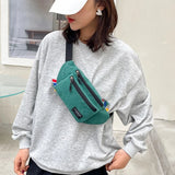 Corduroy Fanny Pack Sling Bag for Women Girls Ladi...