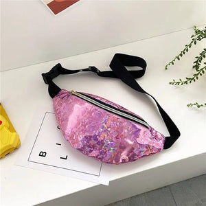 Crossbody Fanny Pack for Women Laser Waist Bag