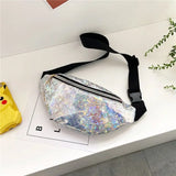 Crossbody Fanny Pack for Women Laser Waist Bag