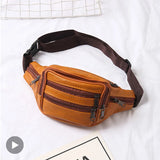 Leather Fanny Pack Waist Bag Crossbody Handbag