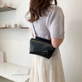 Orange Leather Chest Bag Crossbody Green Shoulder Bag