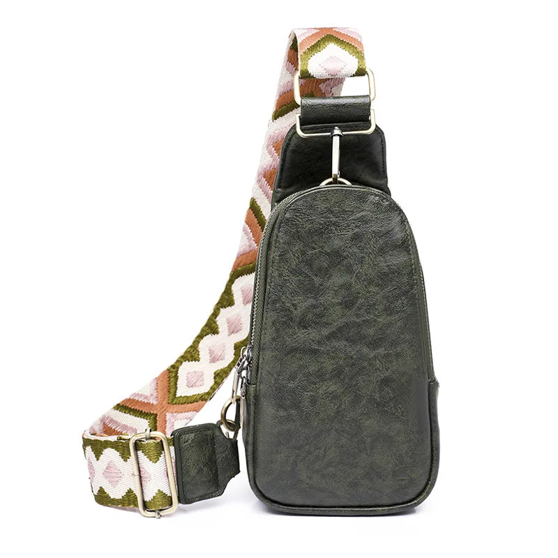 Leather Boho Crossbody Shoulder Sling Purses Fanny Pack
