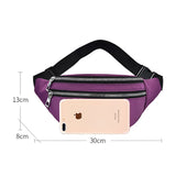 Fanny Pack Women Waist Bag Men Belt Pouch Female Banana Bag Travel Shoulder Purs