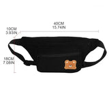 Kid Girl Bear Waist Chest Bag Zipper Shopping Sport Tourism