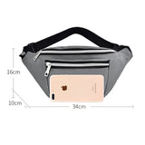 Women`s Waist Bag Men Hip Bum Pocket for Travel, Party, Running