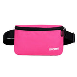 Fanny Pack 11 Colors Unisex Waist Bag Pink Hip Pouch Zipper Bum Bag