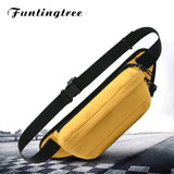 Women's Zipper Waist Belt Bag Sport Travel Girl Chest Bag Phone Waist Pack