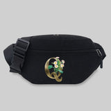Women's Waist Bag Packs Phone Purses Chest Messenger Bags Golden Flower