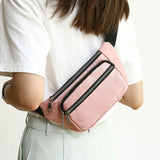 Women's Waist Bag Pack Adjustable Strap Travel Sports with Large Capacity