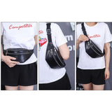 Fanny Packs Waist Pack with Zipper Pockets PU Leather