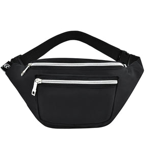Nylon Waist Bag Travel Sling Running Hiking Zipper Phone Pouch