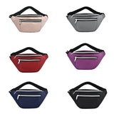 Nylon Waist Bag Travel Sling Bags Running Zipper Phone Pouch