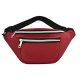 Nylon Waist Bag Travel Sling Bags Zipper Chest Phone Pouch