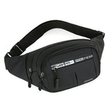 Grey Fanny Pack for Women Men Unisex Waist Bag Zipper Adjustable Strap Large