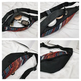 Canvas Crossbody Chest pack Handbag Hip hop Phone pack Shoulder Waist Bag