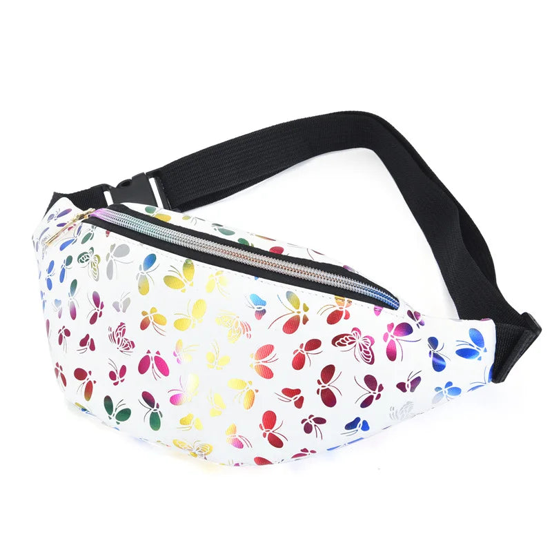 Holographic Fanny Pack Waist Bag Hip Hop Style