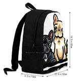 Fantastic Four Frenchies 3D Print Backpack Casual Bag French Bulldog