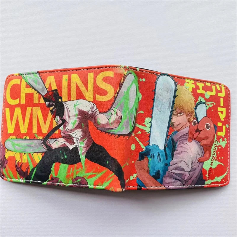 Chainsaw Man Men Wallet Porte Carte Purses Mens Wallets