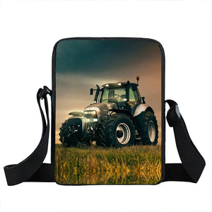 Farm Tractor Messenger Bag for Kids, Canvas Shoulder Bags for Travel
