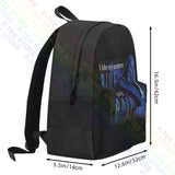 Farscape And Bald Large Capacity Backpack Travel Art Print Gym Tote Bag