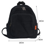 Preppy Style Women Backpack Canvas School Bag For Teenage Girls