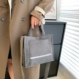 Corduroy Handbag Women Shoulder Crossbody Bags Casual Tote Ladies Messenger Bags