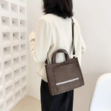 Corduroy Handbag Women Shoulder Crossbody Bags Casual Tote Ladies Messenger Bags