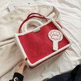 Suede Handbag Women Shoulder Crossbody Bags Fringe Tote Messenger Bags