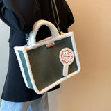 Suede Handbag Women Shoulder Crossbody Bags Fringe Tote Messenger Bags