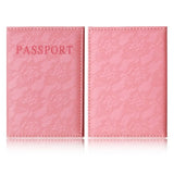 Pink World Travel Passport Cover Holder