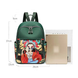 Printed Backpack Waterproof Oxford Travel Large Capacity Bag