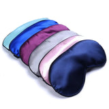 1PC Pure Silk Sleep Eye Mask Padded Shade Cover Travel Relax Aid Blindfold