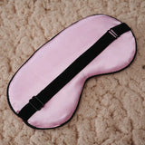 1PC Pure Silk Sleep Eye Mask Padded Shade Cover Travel Relax Aid Blindfold