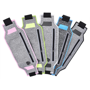Ultra-thin Waist Pouch Running Sport Bum Bag Pack Travel Belly Waist Money Belt