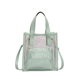 2 In 1 Women's Transparent Sling Bag Handbag