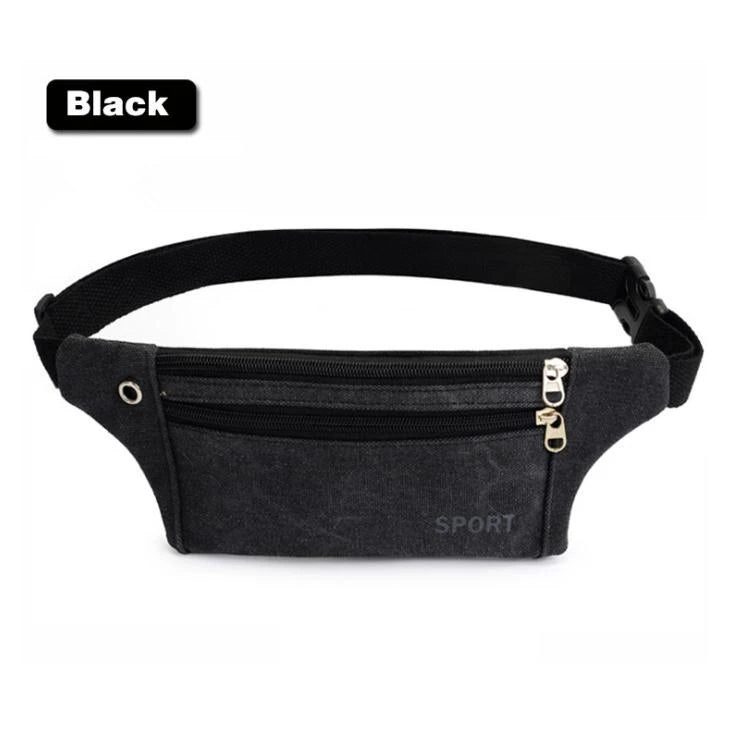 Canvas Women Waist Bag Lightweight Anti-Theft Travel Chest Bags