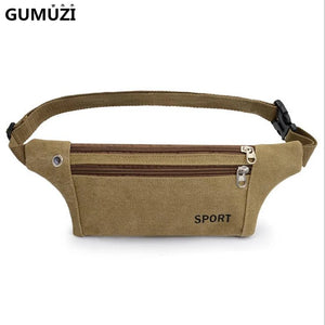 Canvas Women Waist Bag Lightweight Anti-Theft Travel Chest Bags