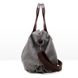 Canvas Summer Shoulder Bag Girls Large Capacity Handbag