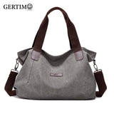 Canvas Summer Shoulder Bag Girls Large Capacity Handbag