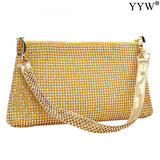 Rhinestone Clutch Shoulder Bag - Wedding Party Hand Bag