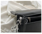 Striped Shoulder Handbags Female Cross Body Bag Small PU Leather Crossbody Bags