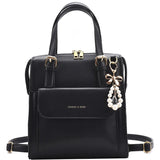 Women's Soft Leather Backpack Large Capacity Travel School Bag