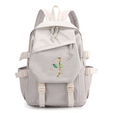 Beige Large Capacity Laptop Backpack for Girls School Student