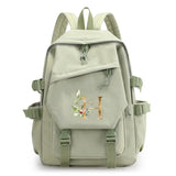 Green Laptop Backpack for Girls School Student Bag Large Capacity