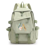 Green Laptop Backpack for Girls School Student Bag Large Capacity